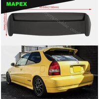 Rear Roof Spoiler Wing Black Painted For Honda Civic 96-00 Hatchback JDM R Style