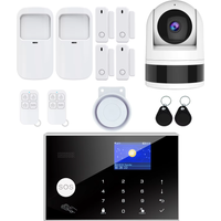 Tugard Home Security Alarm Kit, WiFi GSM, Diebstahlschutzsystem mit Tür- und Fenstersensor, unterstützt Tuya App, Alexa Sprachsteuerung