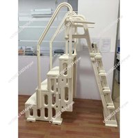 Swimming pool escalator, swimming pool handrails, plastic escalator pedals, stainless steel escalator pedals