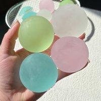 Transparent Blue Maltose Squishy Fidget Toy Soft Realistic Slow Rebound Tension Relief Soothing Sensory Decompression Plaything