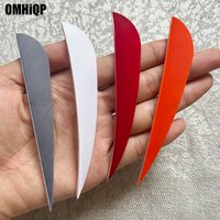 50Pcs 4 Zoll Wasser Tropfen Türkei Plume Befiederung Rechten Flügel Bogenschießen Jagd Federn DIY Pfeil Vanes