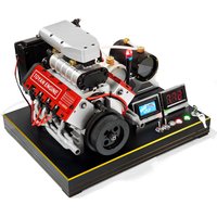 TOYAN FS-V800 V8 Engine with Starter Kit Stand Assembly Model All Metal Mechanical Desktop Ornament Toy Multi Cylinder Engine