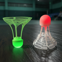 LED Light-up Badminton Balls Colorful LED Foamed Sport Badminton Shuttlecocks Children Luminous Badmintons Supplies 1pcs 2026