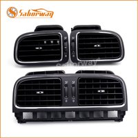 Saborway Matte Black Central Dashboard Central Air Outlet Vent For Polo 2011 2012 2013 6RD819728 6RD 819 728