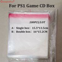 100PCS Self Adhesive Protective Bags For PS1 Single Disc Double Disc Box 1.5-inch Gaming Disc Box Dustproof And Moisture Proof