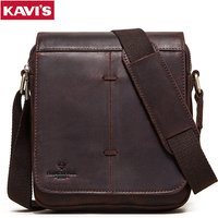 Fashion Crazy Horse Leather Men's Messenger Bag Flap Large Capacity Crossbody Bag Top Quality Shoulder Bag Sling Bag Tote