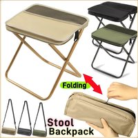 Compact Folding Stool with Storage Bag Outdoor Camping Fishing Portable Leisure Stool