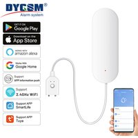 Tuya – capteur de fuite d'eau WiFi, détecteur de fuite d'eau pour maison intelligente, alerte d'inondation, Protection de sécurité de débordement Via Smart Life