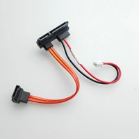 SATA To IDE Hard Drive Power Adapter Cable 90 Degree Angle 22P 7+15Pin 7+2Pin 11cm