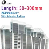 Aluminium-Kühlkörper für Elektronische IC-Chip-Kühlung mit Wärmeleitband 50x18,5x40mm ~ 300x66x45mm