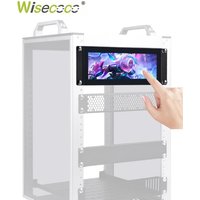 Wisecoco 7.84 Inch Touch Screen 1280x400 IPS LCD Display for 10 Inch 2U Rack Rackmate T0 T1 T2 Raspberry Pi PC System Monitoring