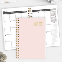 2026.7-2028.6 Academic Planner, Weekly & Monthly Planner, A5 Spiral Bound Organizer with Notes Pages