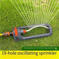 New 19 hole large range automatic swing sprinkler for lawn construction, bridge maintenance, watering, swing rotating nozzle