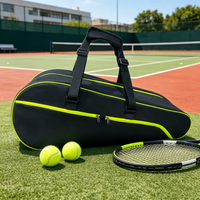 3-6 Pieces Tennis Rackets Bag Large Capacity Dry-wet Separation Tennis Backpack Badminton Racquet Bag with Separated Shoes Bag