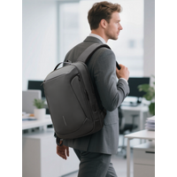 HK Business Backpack for Men 15.6 Inch Travel Laptop Backpack with USB Port Waterproof Computer Backpack Commute Casual Daypack