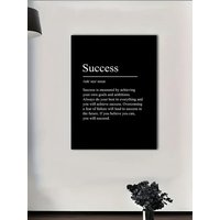Minimalist Black and White Inspirational Quotes Poster - Modern Print Canvas Wall Art - Nordic Style Decor Frameless
