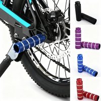 1SET Universal Bicycle Rear Foot Pegs, Alu Alloy Non-Slip Rocket Footrest, MTB Rear Seat Pedal Platform Standing Footpeg Kit