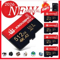 EVO Plus/PRO Plus/PRO Ultimate mcroSD Card 512G 256GB 12 32GB 64GB SDXC Class 10 U1 High-Speed TF Card U3 for 4K UHD video