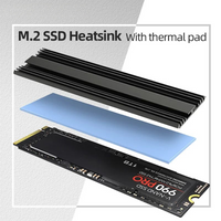 LDPCSJ M.2 SSD Heatsink M2 2280 Solid State Hard Disk Aluminum Radiator with Thermal Silicone Pad PS5 Desktop PC NGFF NVME