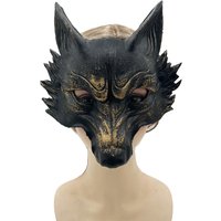 Wolf Mask Halloween Mask Mardi Gras Carnival Party PU 3D Animal Mask Masquerade