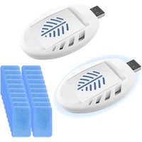2PCS Plug-in USB Mosquito Repellent with 90 Repellent Tablets, Indoor & Outdoor Insect Repellent for Summer Home