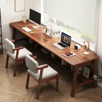 Long Narrow Table Against The Wall Rectangular Desk Double Desk Home Computer Table Solid Wood Leg Workbench