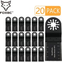 FOXBC 20PCS Oscillating Saw Blades For Dewalt, Bosch, Makita Power Wood Cutting Tools