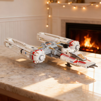850pcs MOC UCS Resistance Y Wing Star Battle Model Building Blocks Assemble Toy DIY Architecture Creative Festival Gifts Idea