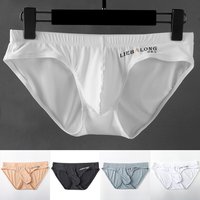 Men's Sexy Low Waist Briefs Seamless Bulge Pouch Stretchy Underwear Comfortable Underpants Breathable Panties Shorts Trunks