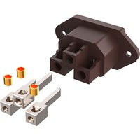 Monosaudio IC72 Power Socket AC Male Adapter Plug Electric Power Cord Inlet Receptacle Connector Rhodium Gold Plated