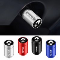 4PCS Car Emblem Metal Tire Valve Caps Tyre Dust Covers Accessories For Renault RS Megane Kadjar Scenic 2 Clio Captur Twingo QM6