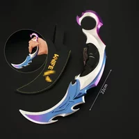 22cm Large Size Reaver Karambit Model Keychain Valorant Game Peripheral The Secret Society of The Shadow Model Boys Toys