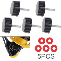 5pcs/set Universal Serviceable Fishing Reel Handle Screw Caps for Spinning Reel Crank Power Foldable Handle Fishing Tools