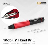 DSPIAE AT-MHD Mobius Hand Drill Bit with Slip Prevention Dual-Bearing High Precision Drive for Model Building Tools