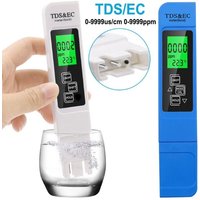 3in1 Water Quality Detection Pen Household Drinking Water Purity EC Meter High Accuracy TDS Meter 0-9990ppm Digital Water Tester