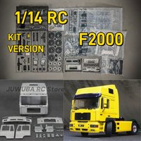 1/14 RC 4X2 MAN F2000 Kit Version JXModels Metal Tractor Truck Openable Doors 1:14 RC Truck Trailer Tipper DIY Gray KIT Version