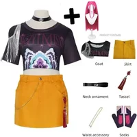 Perruque de Costume de Cosplay KPop Mira pour femmes et filles, tenues de jeu de rôle de fête de carnaval d'halloween
