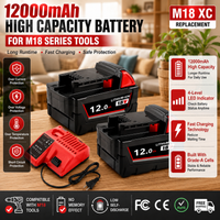 Elektrowerkzeug-Akku 18V Lithium-Ionen Ersatz für Milwaukee M18 48-11 M18B5