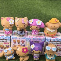 Sanrio 6Cm Figure Hawaii Hello Kitty Melody Kuromi Anime Cinnamoroll Doll Kawaii Diy Cake Decoration Christma Gifts For Children