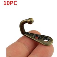 10Pcs Multi Use Zinc Alloy Hooks For Hanging Vintage Antique Bronzed Durable Door and Wall Hook Rack For Clothes Hat Bag Towel