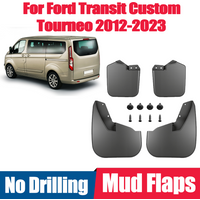4PCS For Ford Transit Custom Tourneo 2012-2023 Mud Flaps Soft Mudguards Splash Guards Fender No Drilling Mudflap Accessories