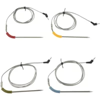 2pcs/1set Grill Temperature Probe Replacement for Weber Igrill 2/3/Mini Series Stainless Steel Meat Internal Monitor Sensor BBQ