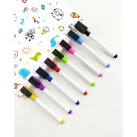 8 Colors Erasable Magnetic Whiteboard Marker Pen Blackboard Marker Chalk Glass Ceramics Office School Art Marker Stationery