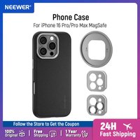 Neewer Phone Case for iPhone 16 Pro 16 Pro Max TPU/PC Protective Heavy Duty Case with 17mm Lens Mounts, 67mm Filter Adapter