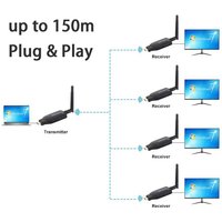 150M Wireless Wifi HDMI Extender Video Sender Transmitter Receiver 1tx and 2rx 3rx 4rx for DVD TV Box Laptop PC To TV Projector