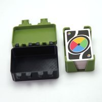 Snap Lock Storage Box Card Case For Monopoly Deal Uno Standard Poker Size Hard Shockproof Portable Travel Organizer 3D Printed