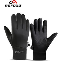 AliExpress nofoxo NOFOXO Winter Windproof Non-Slip Warm Cycling Gloves Waterproof Motorcycle Ski Driving Sports Fishing Gloves For Men Women