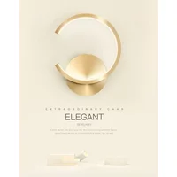 Modern LED Wall Lamp Nordic Black White Golden Wall Lighting For Living Bedroom Aisle Home Decor Fixtures Indoor Wall Lamps