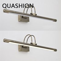 Retro Design Mirror Indoor Wall Lamp Metal Material Acrylic Lampshade Plating Body Sconce Light LED Hotel Bathroom Decor Lustres