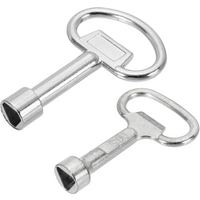 2 Pack Triangular Utility Socket Panel Keys Cabinet Spanner Key Locks for Elevator Electric Gas Water Meter Box